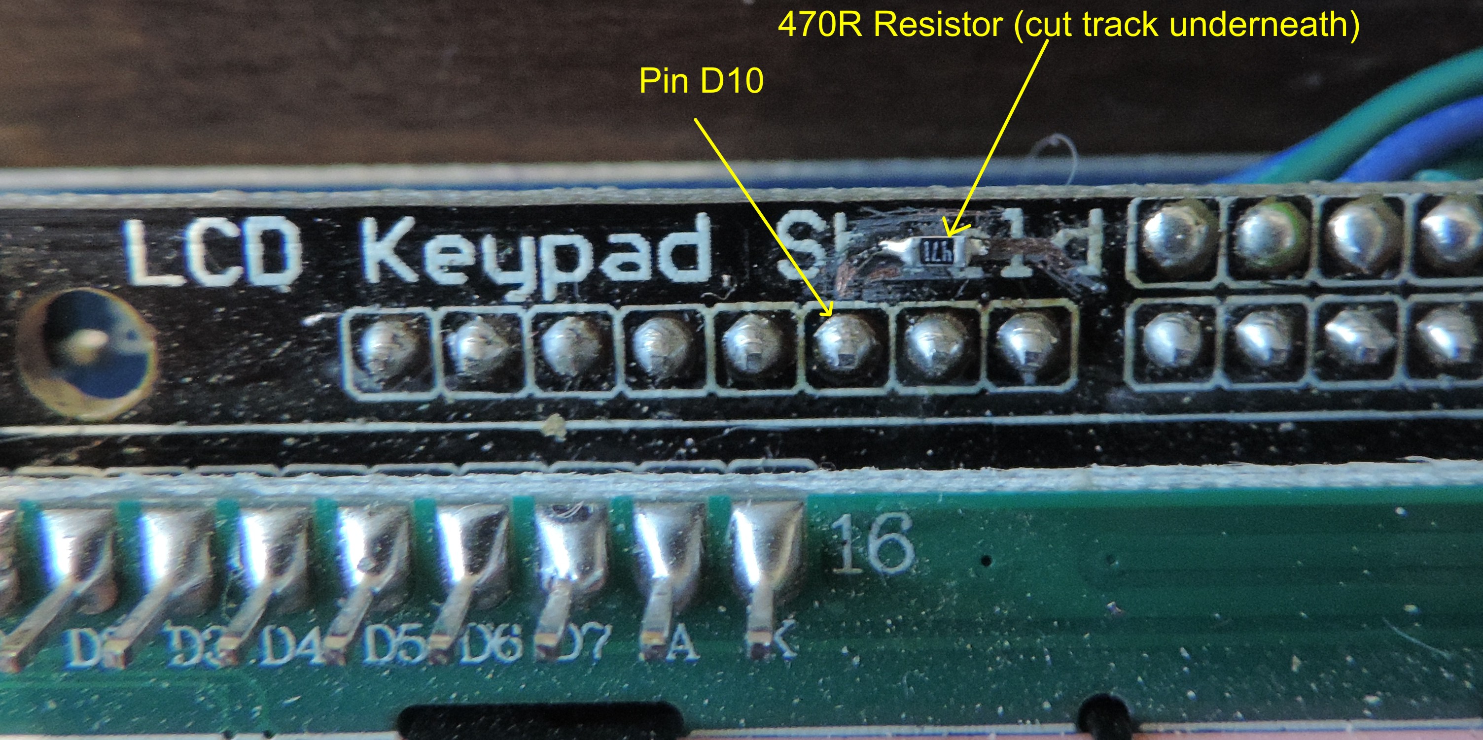 DF robot Backlight Fix